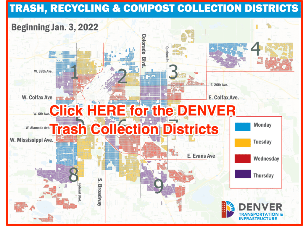 Denver Trash Collection Districts | Trash, Recycling & Compost