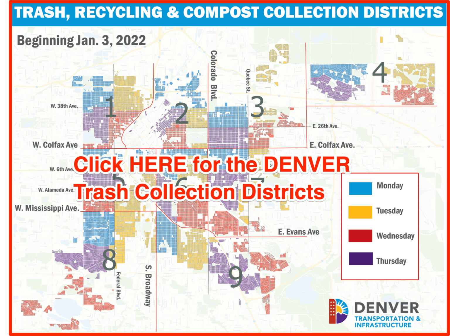 Denver Trash Schedule 2024 (Holidays, Pickup, Recycling, Bulk)