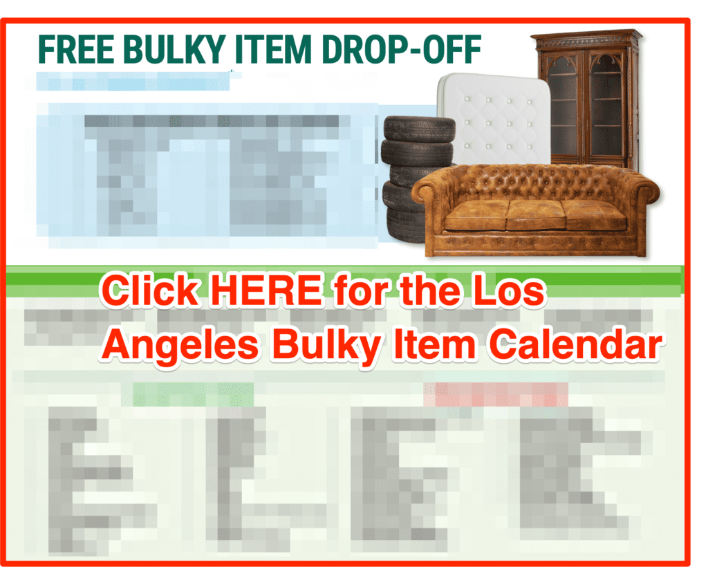 Los Angeles Bulky Item Calendar
