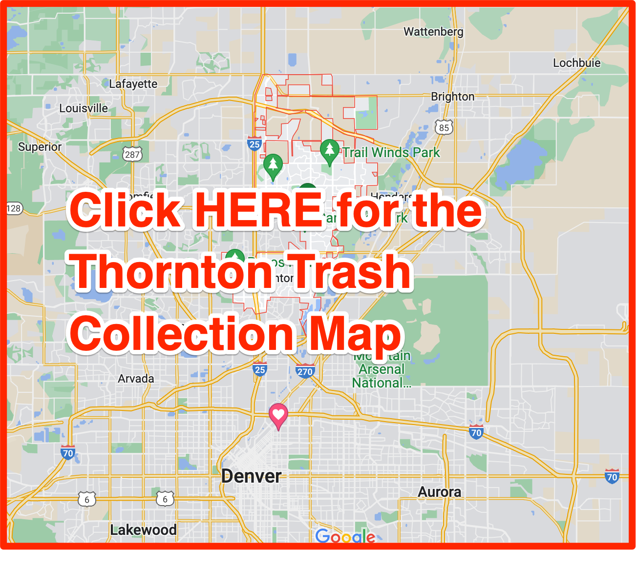 Thornton Trash Schedule 2023 (Bulk Pickup, Holidays, Maps)