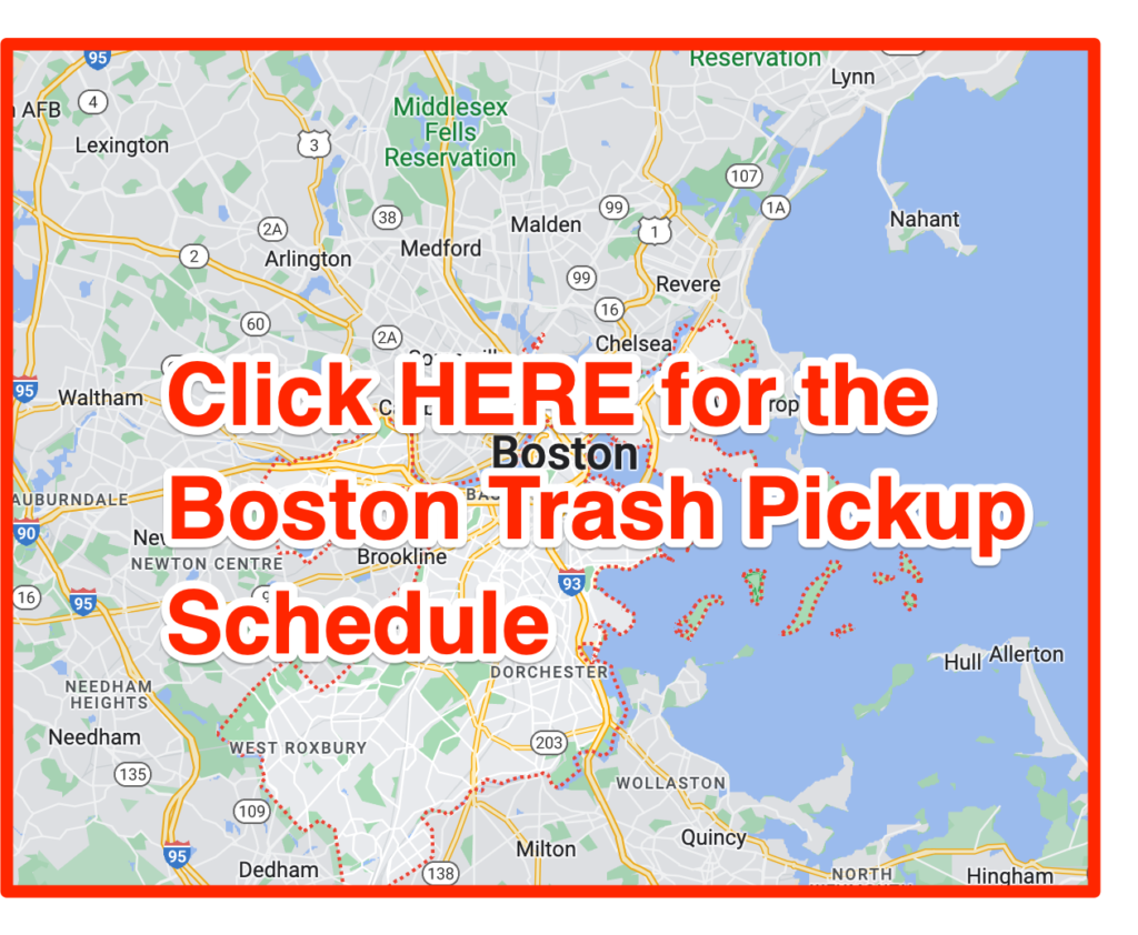 Boston Trash Pickup Schedule Map