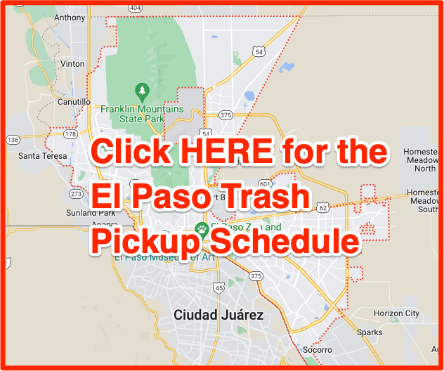 El Paso Trash Collection Schedule
