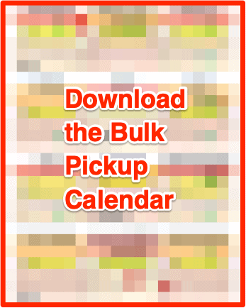Glendale bulk pickup calendar