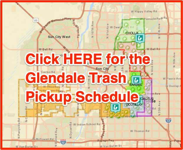 Glendale trash pickup map