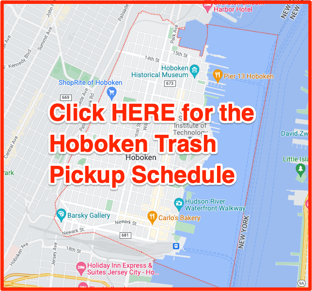 Hoboken trash collection map