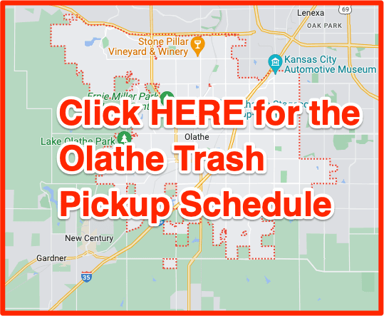 Olathe trash pickup schedule map