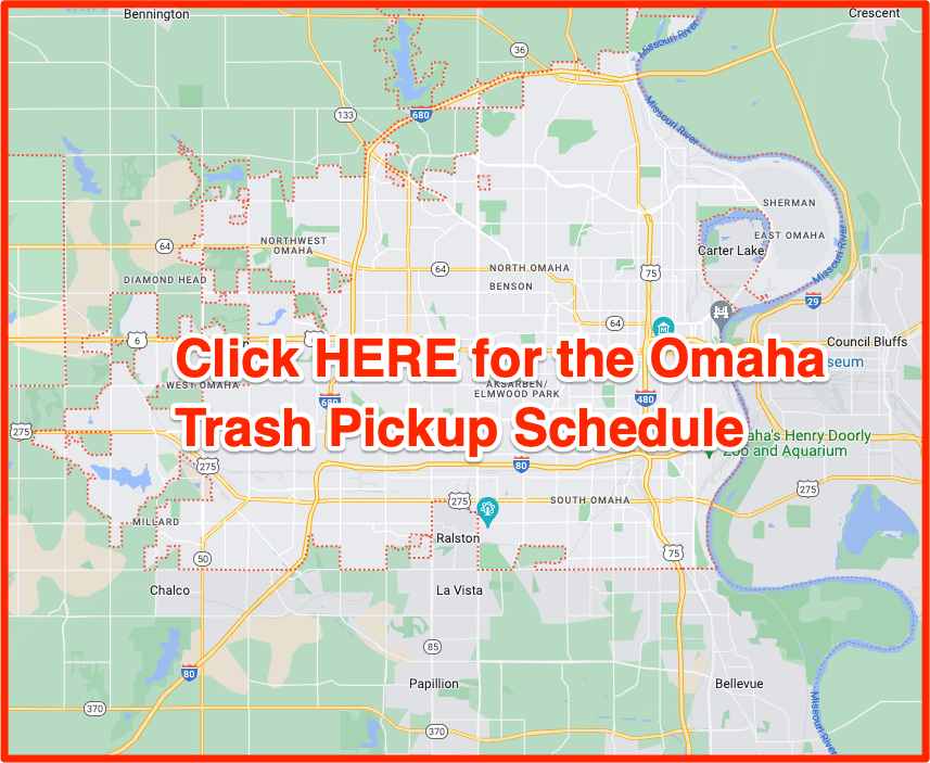 Omaha trash pickup schedule map