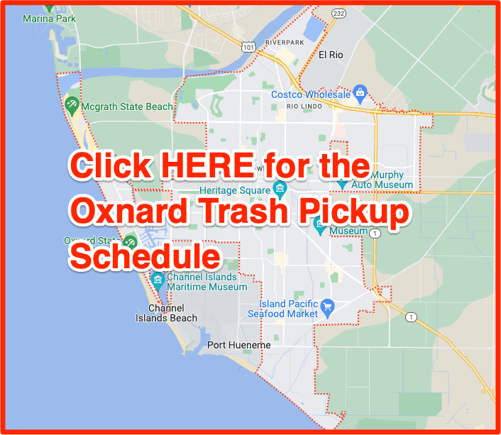 Oxnard Trash pickup schedule