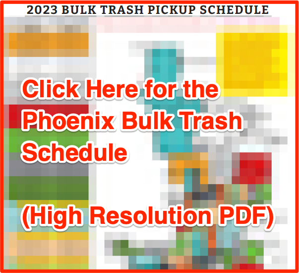 Phoenix Trash Schedule 2024 (Bulk Pickup, Holidays, Recycling)