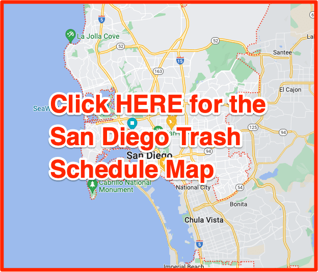 San Diego Trash Schedule 2023 (Bulk Pickup, Holidays, Maps)