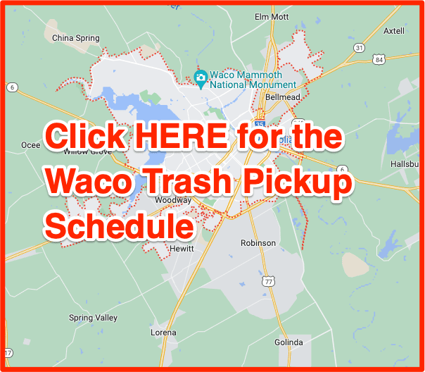 Waco Trash pickup map