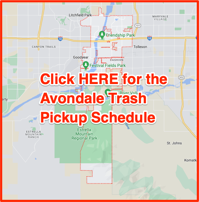 Avondale Trash Schedule 2025 (Bulk Pickup, Holidays, Maps)