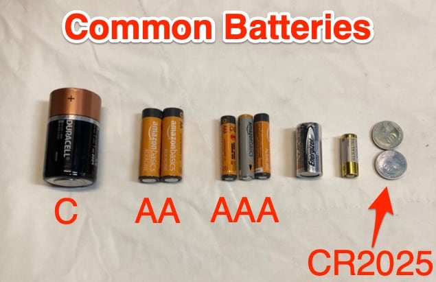Popular batteries for disposal