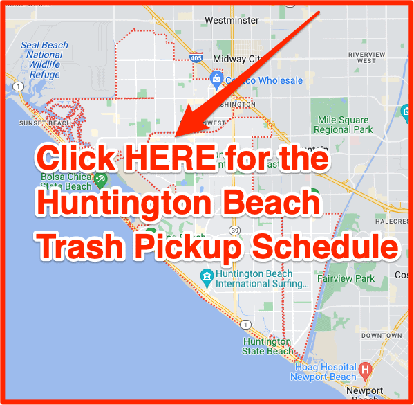 Huntington Beach Trash Pickup Schedule Map