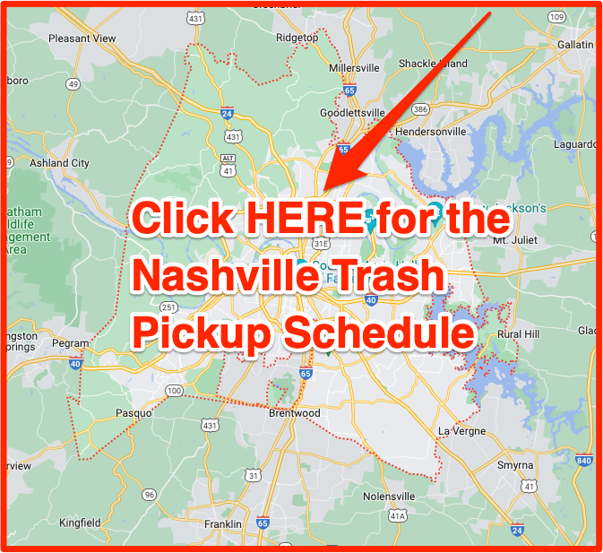Nashville Trash Pickup Schedule Map