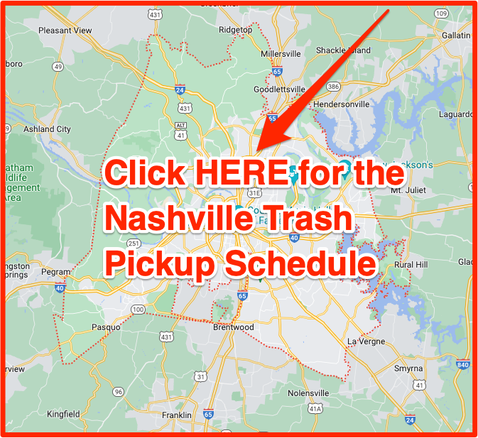 Nashville Trash Schedule 2024 (Bulk Pickup, Holidays, Maps)