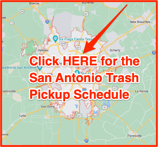 San Antonio Trash Pickup Schedule Map