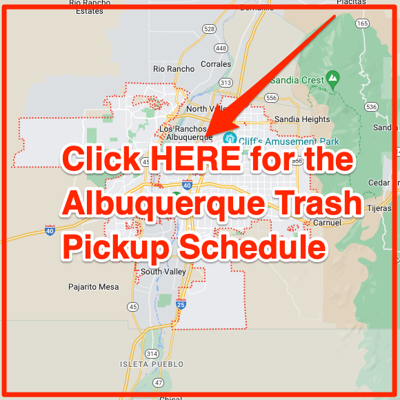 Albuquerque trash pickup schedule
