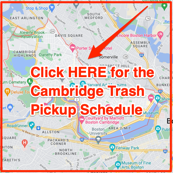 Cambridge trash pickup schedule