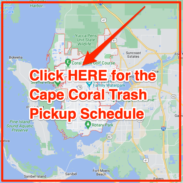 Cape Coral Trash pickup schedule