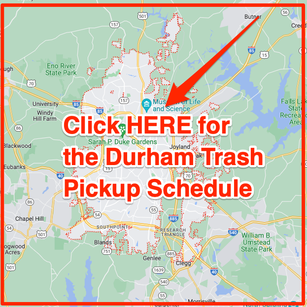 Durham trash pickup schedule