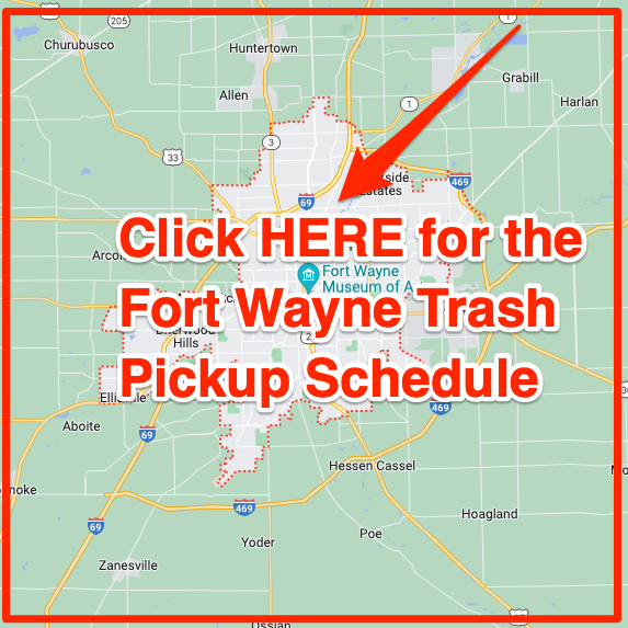 Fort Wayne Trash pickup schedule map