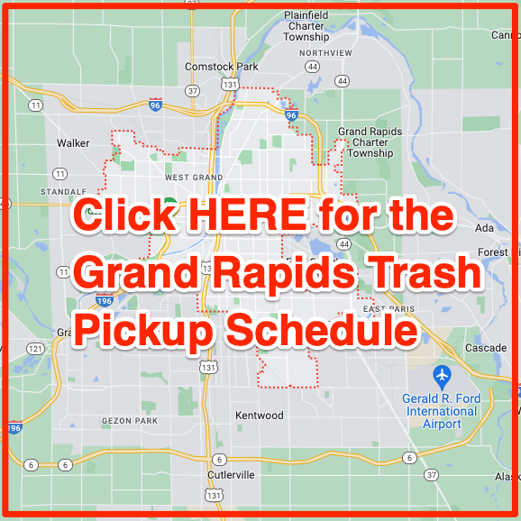 Grand Rapids trash pickup schedule map