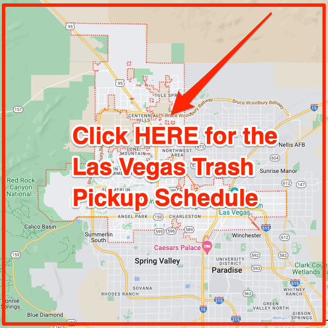 Las Vegas trash pickup schedule map