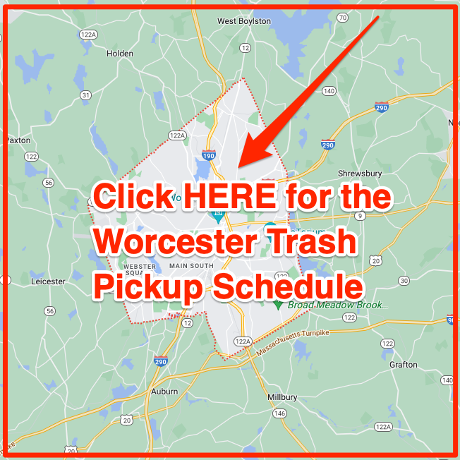 Worcester trash pickup schedule map