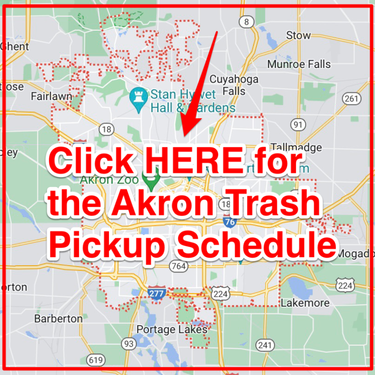 Akron Trash Schedule 2023 (Bulk Pickup, Holidays, Maps)