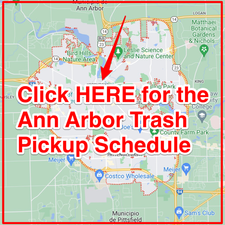 Ann Arbor Trash Schedule 2023 (Bulk Pickup, Holidays, Maps)