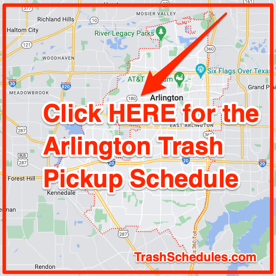 Arlington trash pickup schedule