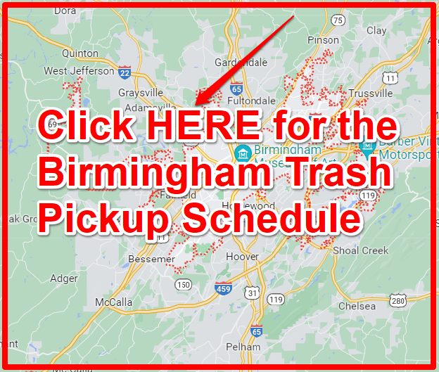 Birmingham Trash Pickup Schedule Map