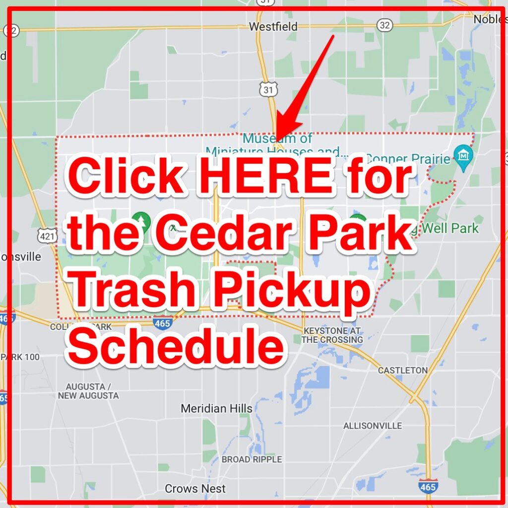 Cedar Park Trash Pickup Schedule