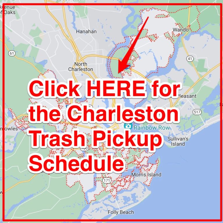 Charleston Trash Schedule 2023 (Bulk Pickup, Holidays, Maps)