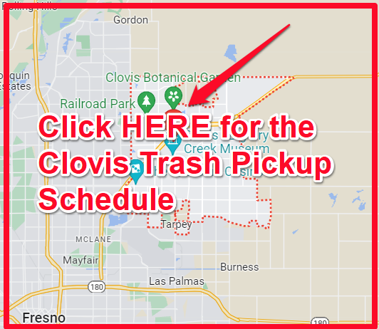 Clovis Trash Pickup Schedule Map