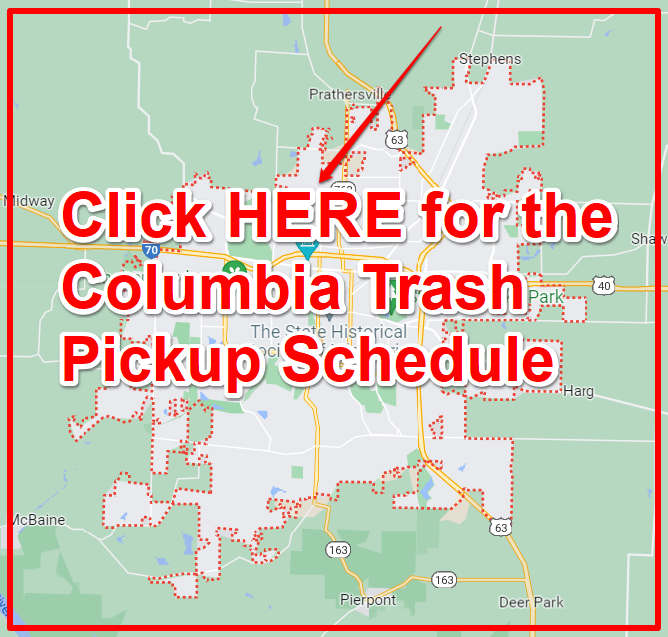 Columbia Trash Pickup Schedule Map