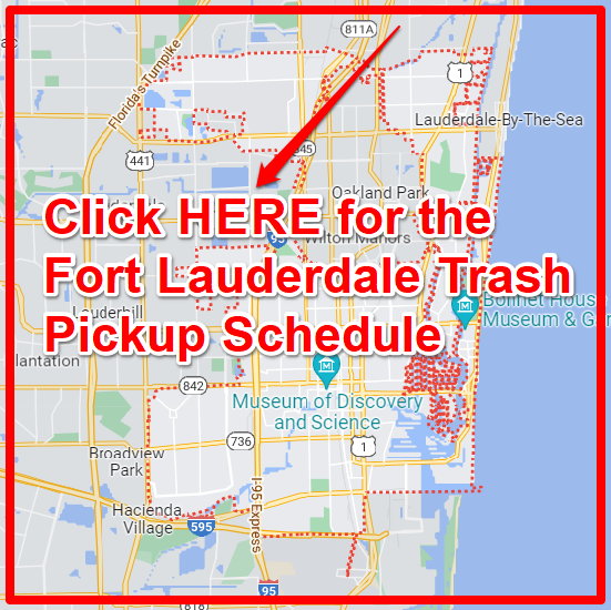 Fort Lauderdale Trash Pickup Schedule Map