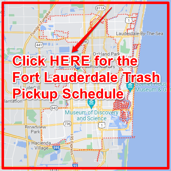 Fort Lauderdale Trash Schedule 2024 (Bulk Pickup Holidays Map)