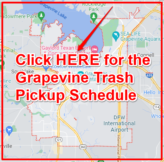 Grapevine Trash Pickup Schedule Map