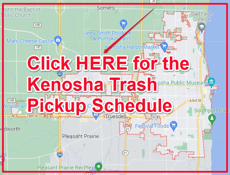 Kenosha Trash Pickup Schedule Map
