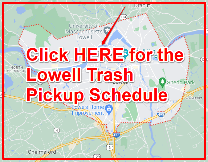 Lowell Trash Pickup Schedule Map