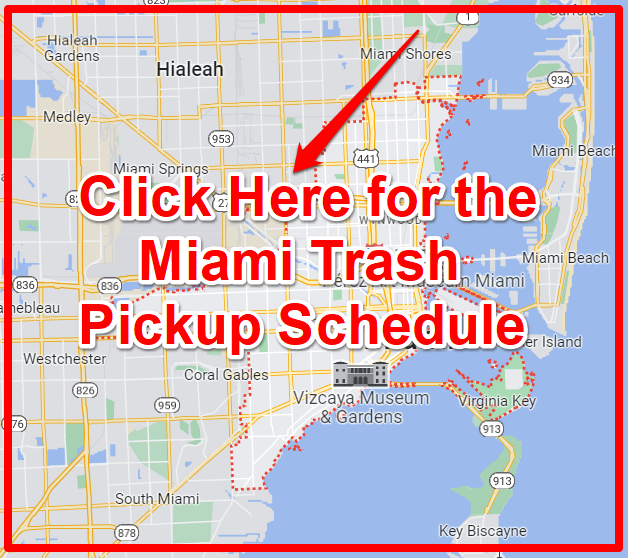 Miami Trash Pickup Schedule Map