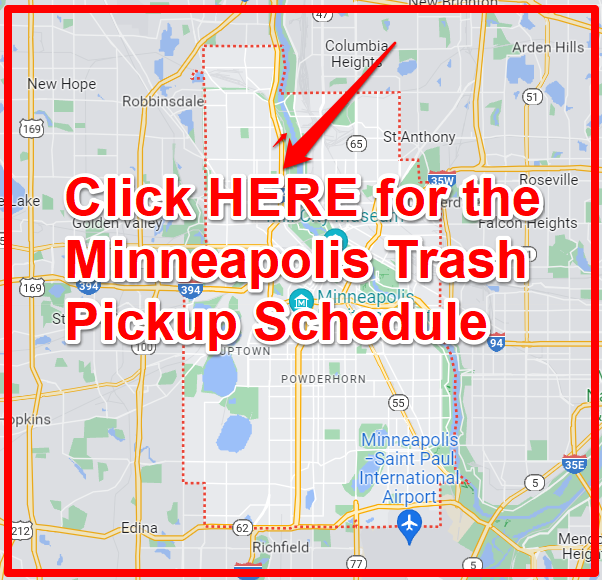 Minneapolis Trash Pickup Schedule Map