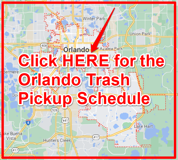Orlando Trash Pickup Schedule Map