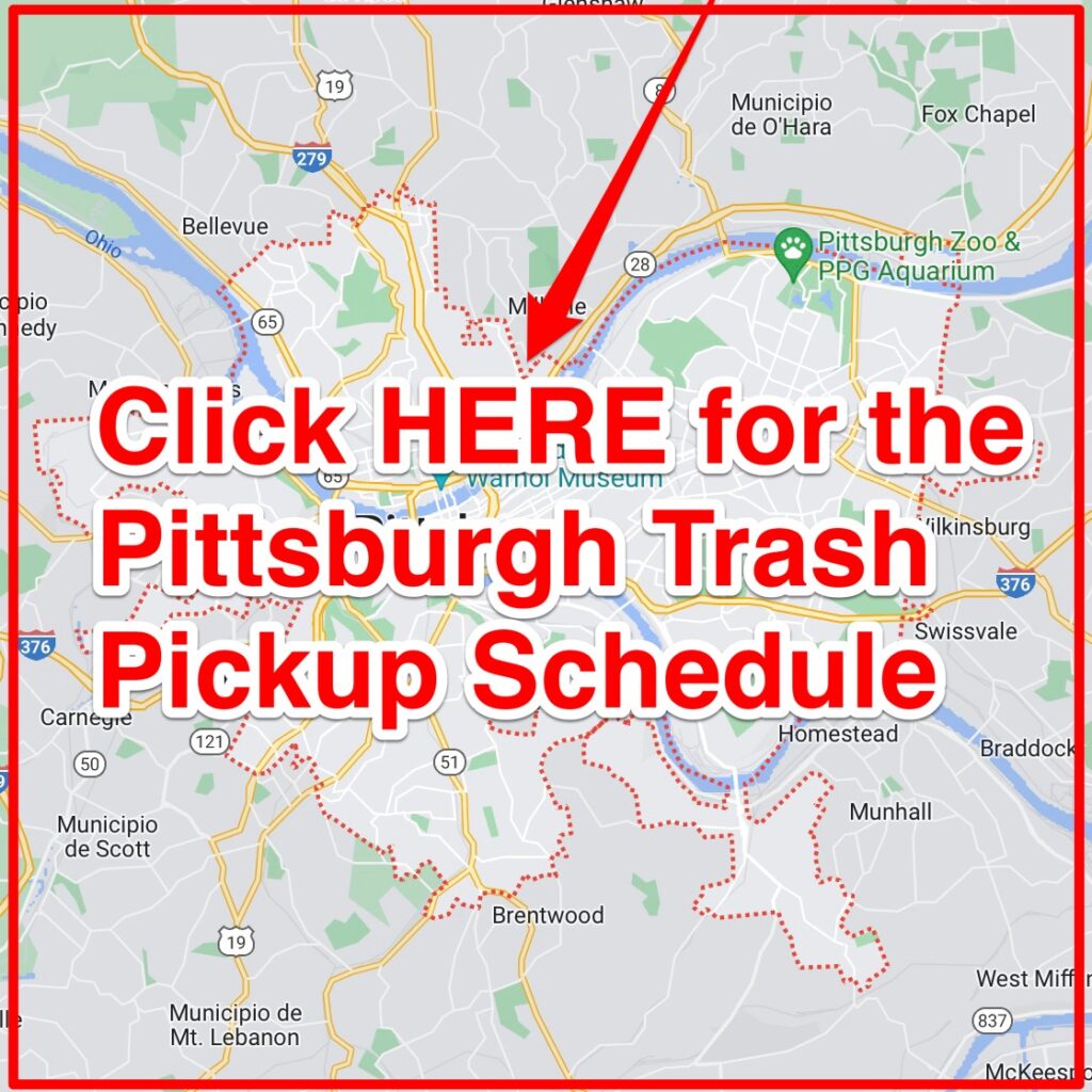 Pittsburgh Trash Pickup Schedule