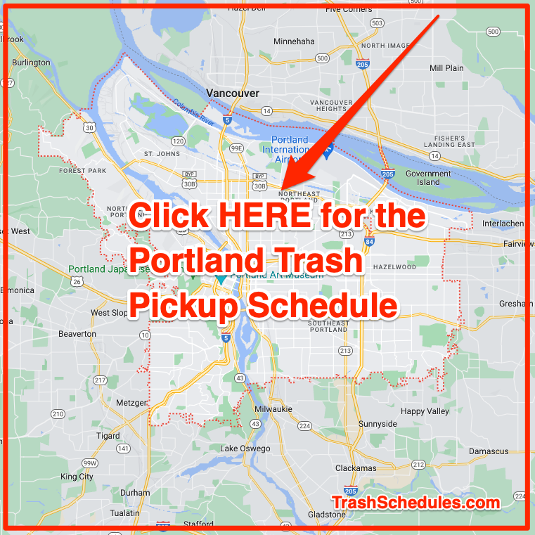 Portland OR Trash Pickup Schedule
