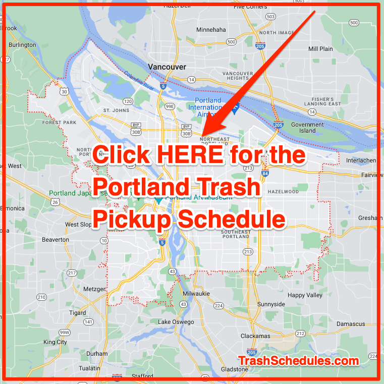 Portland Trash Schedule 2023 (Bulk Pickup, Holidays, Recycling)