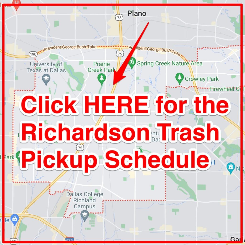 Richardson Trash Schedule 2024 (Bulk Pickup, Holidays, Maps)