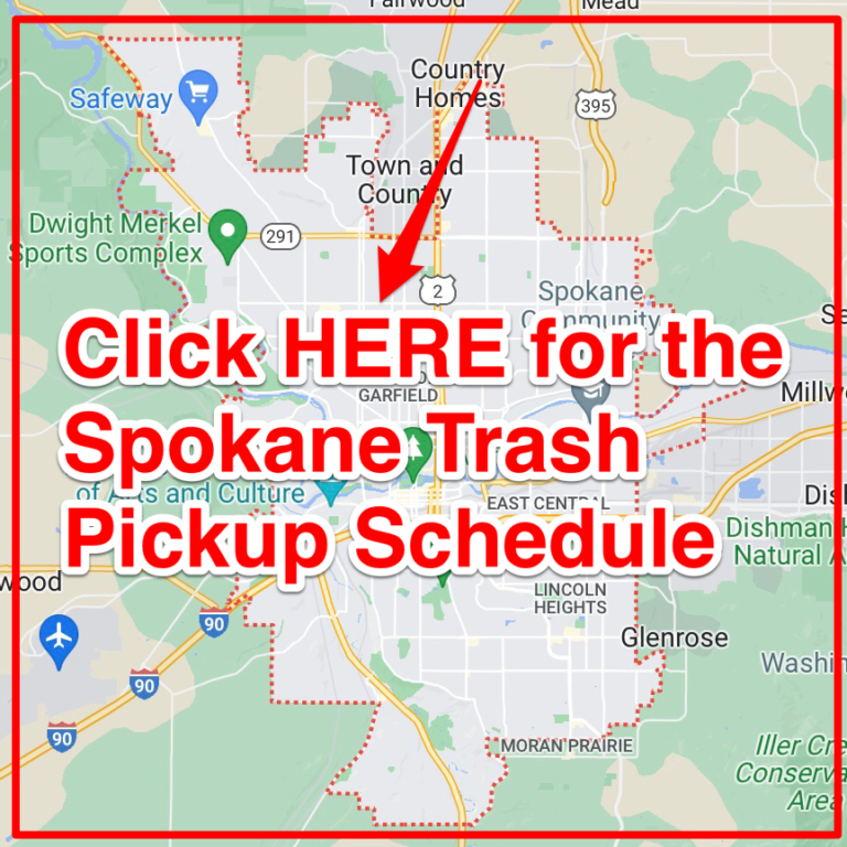 Spokane Garbage Schedule 2024 (Bulk Pickup, Holidays, Maps)